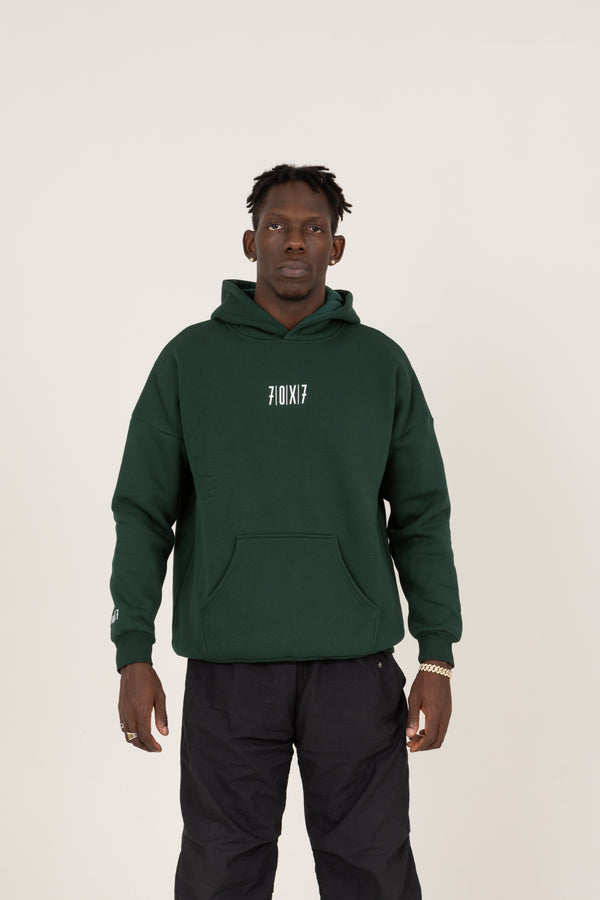 70X7 Yeşil Kapüşonlu Sweatshirt