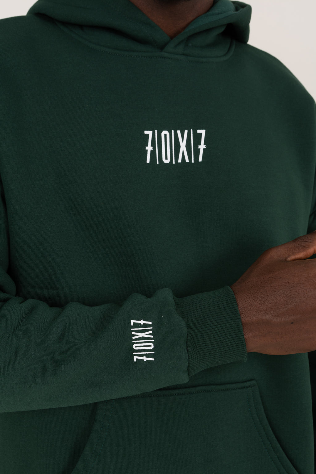 70X7 Yeşil Kapüşonlu Sweatshirt