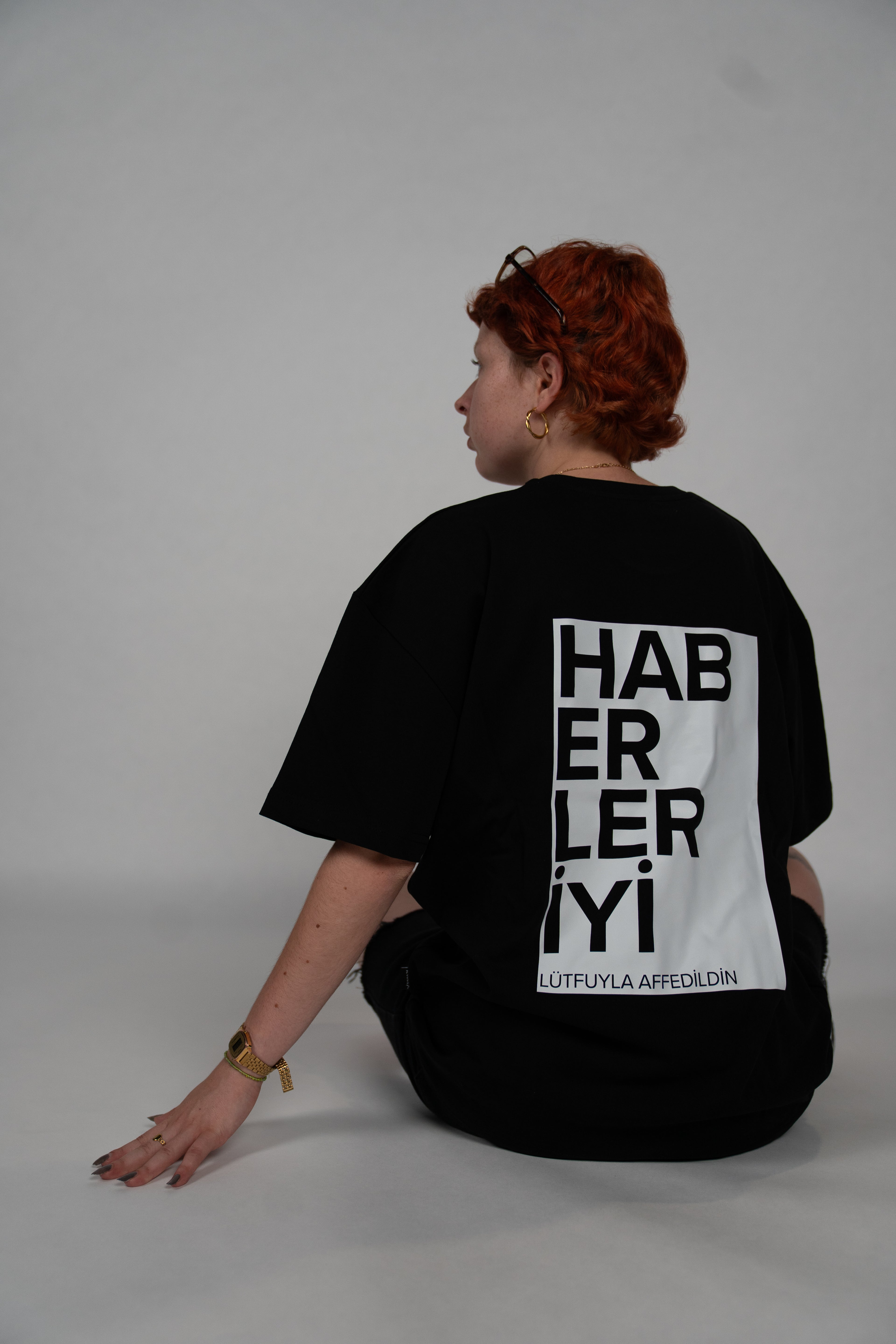 Haberler iyi Tişört